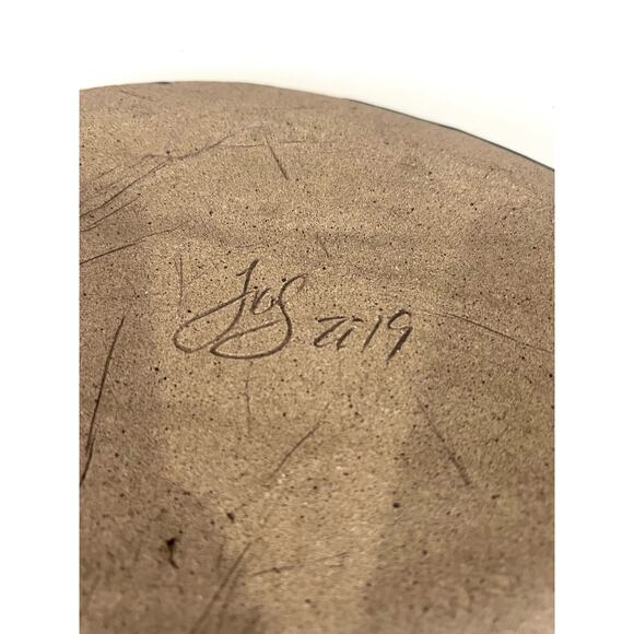 Signed Studio Stoneware Pottery SPARTAWARE Plate Platter Blue Fragrant Mushroom - Picture 6 of 7